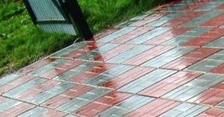 Профессиональная укладка цементной тротуарной плитки в Одинцове в октябре