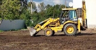 Выравнивание рельефа в Одинцове в октябре